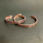 Hammered Solid Copper Metal Bracelet Rustic Vingtage