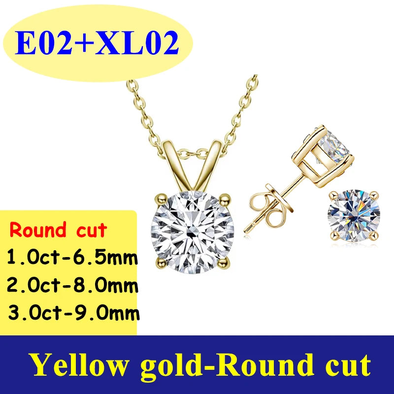 0.5-3CT D Color VVS1 Moissanite Diamond Women's